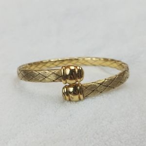 Signed Sterling SILVER Gold Plated VALENCIA Cuff